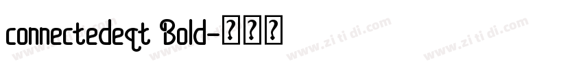 connectedeqt Bold字体转换